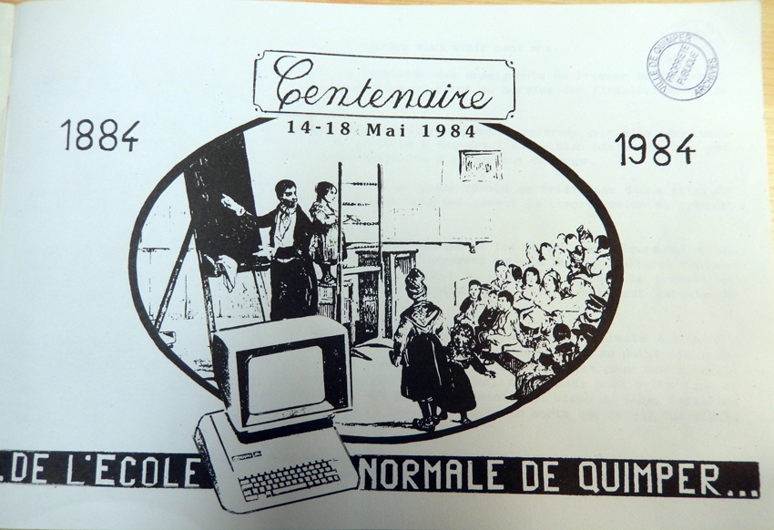 Première de couverture de la plaquette de célébration du centenaire de l'ENG en 1984